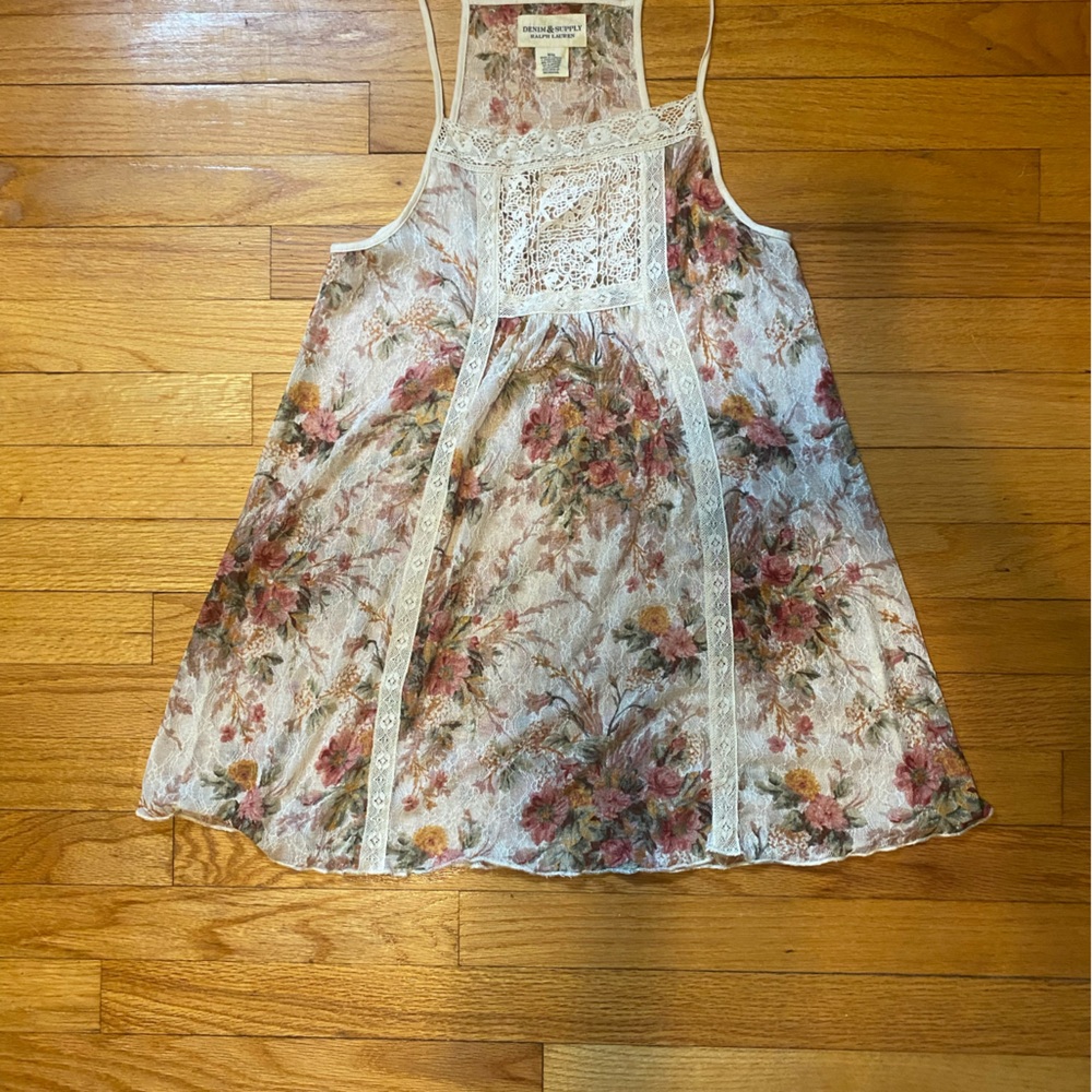 Denim & Supply Ralph Lauren Lace Overlay Top